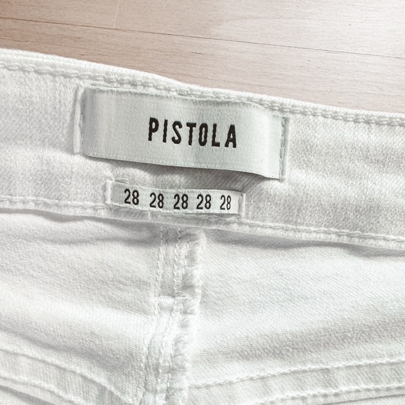 Pistola Jennifer Spring High Rise Skinny Ankle Denim Jeans in Oslo White 28 - Picture 7 of 12